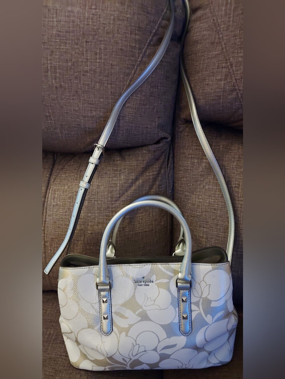 Kate Spade Larchmont Avenue Leather Satchel with Adjustable Strap